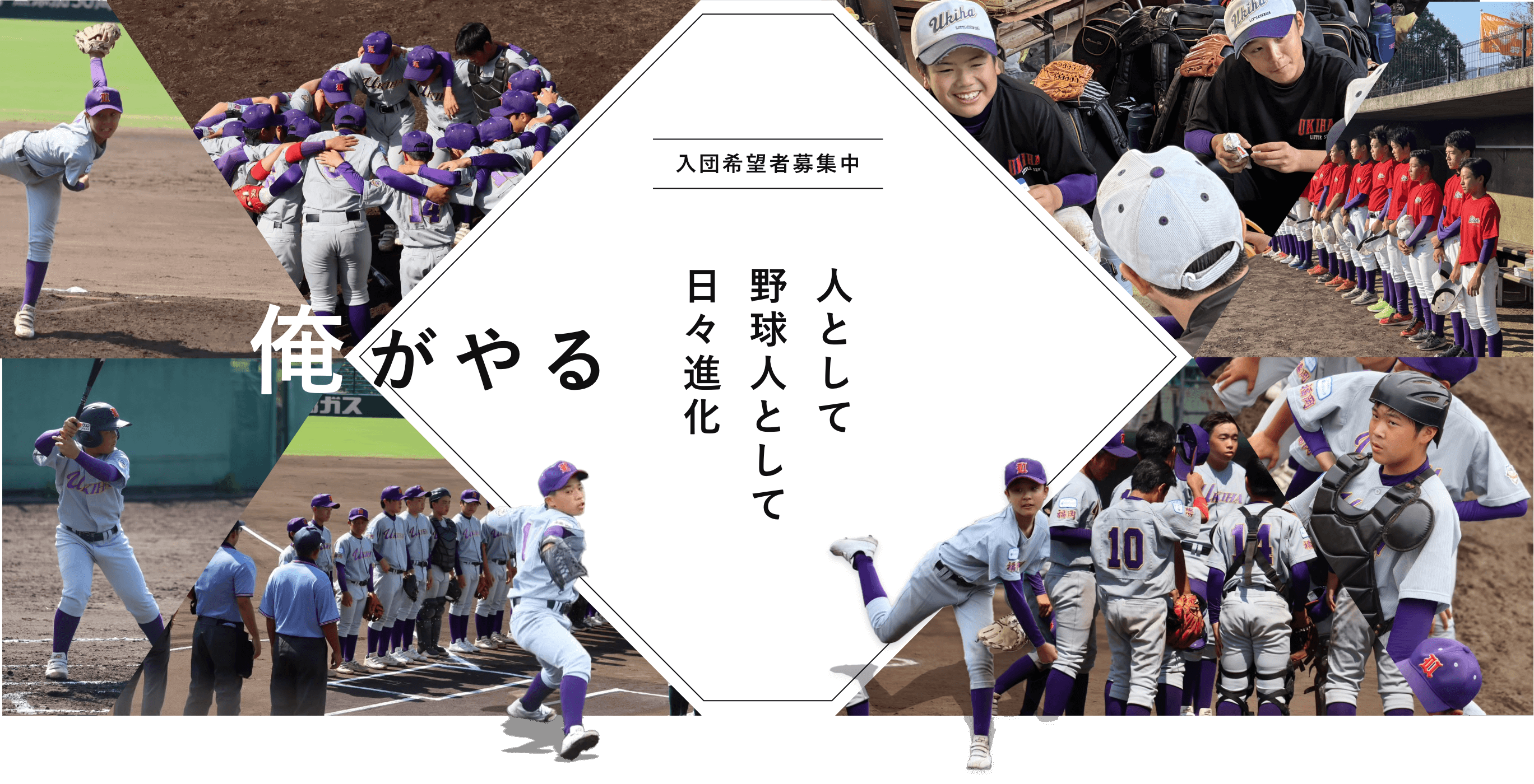 入団希望者募集中 人として野球人として日々進化